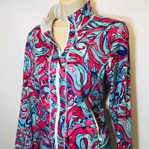 Talbots multi-color Full ZIP Jacket Size Medium